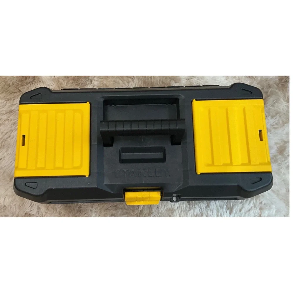 Stanley Essential 16 Inch Plastic Tool Box with Removable Tray STST16331 Black